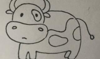 儿童简笔画（11）牛的画法 牛怎么画简笔画